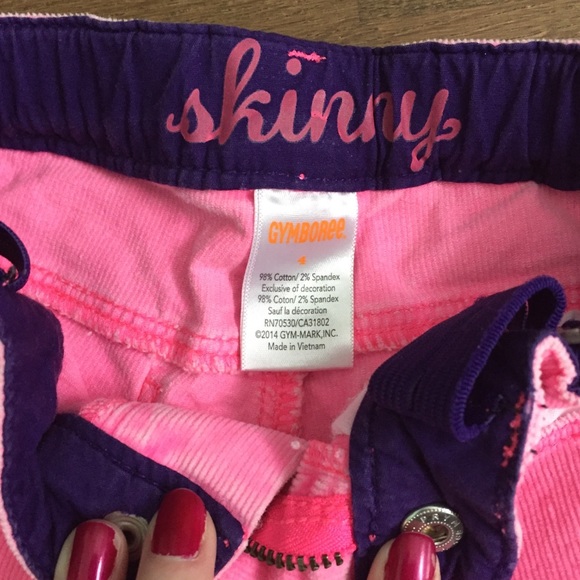 Hot pink Gymboree corduroy pants size 4 - Picture 3 of 3